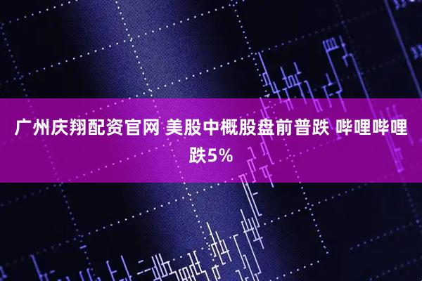 广州庆翔配资官网 美股中概股盘前普跌 哔哩哔哩跌5%