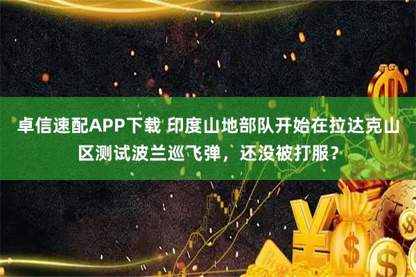 卓信速配APP下载 印度山地部队开始在拉达克山区测试波兰巡飞弹，还没被打服？